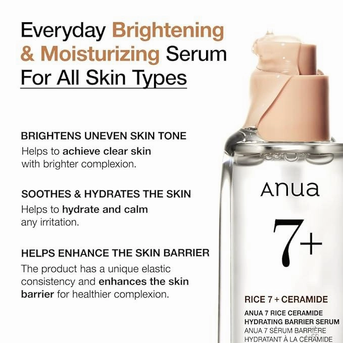 Radiant Harmony 7 Rice Ceramide Hydrating Barrier Serum 50ml | Anua