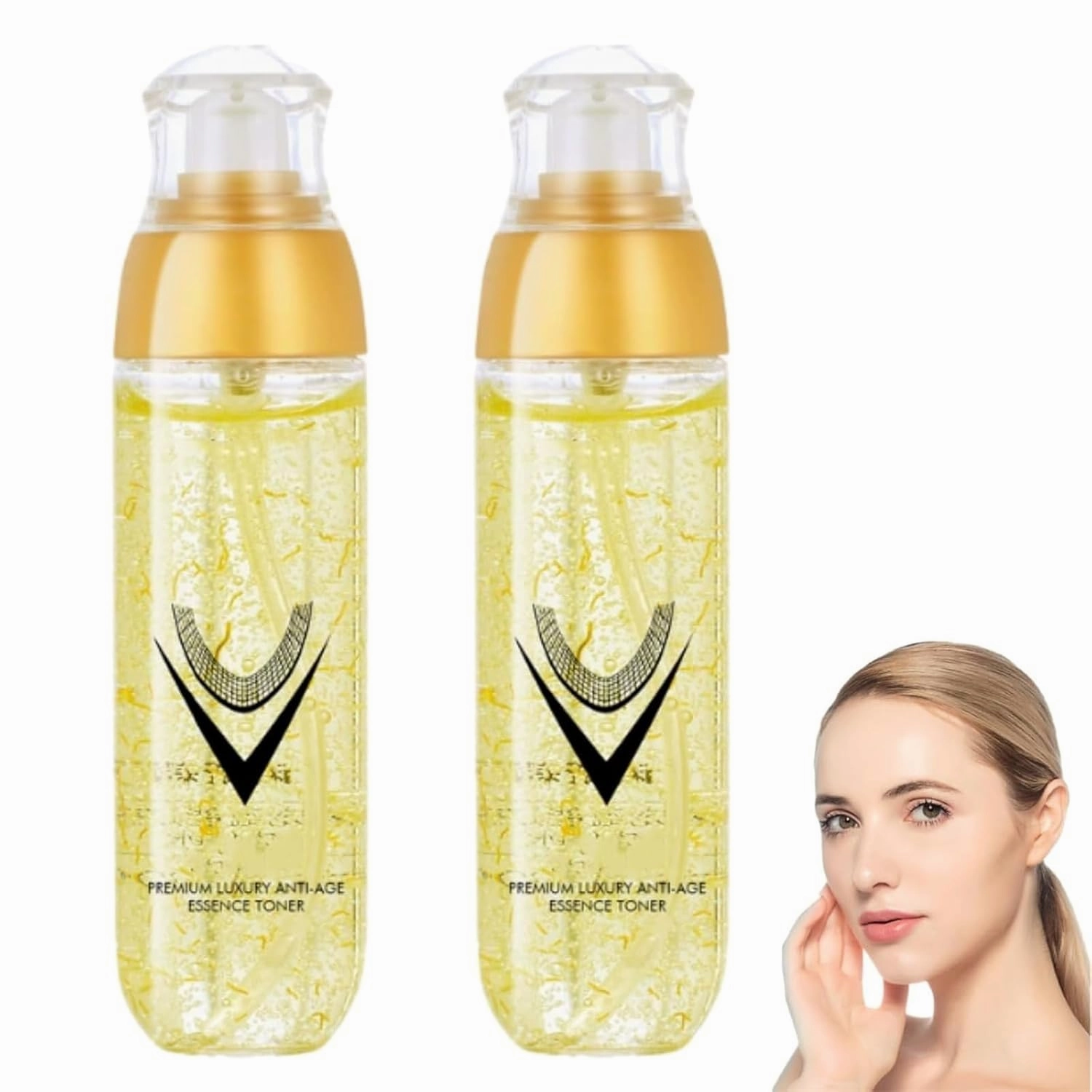 Remove Wrinkles in Seconds Ecdoin Anti-Aging Essence, Anti-Wrinkle Lift Firm Serum, Tightens and Moisturizes the Dry and Rough Skin, Deep Hydration & Repair Facial Oil (2pcs)