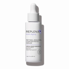 Replenix Anti-Aging Retinol   Bakuchiol Concentrated Face Serum, Medical-Grade Facial Treatment for Mature, Uneven Skin (1 fl. oz)
