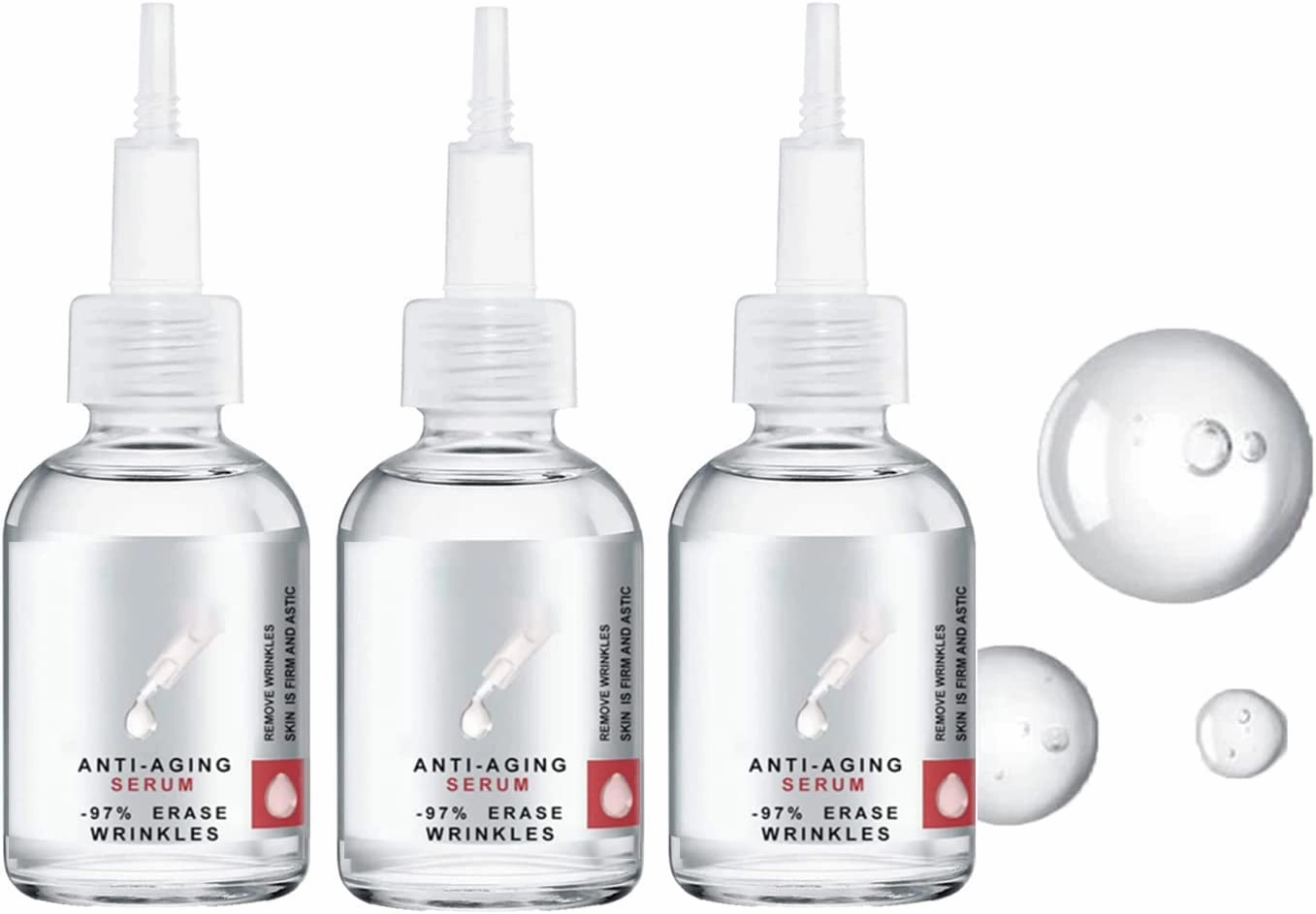 ReSkin Advanced Deep Anti-wrinkle Serum, Anti-aging Collagen Dark Spot Corrector, Collagen Boost Anti-aging Serum, Anti Wrinkle Deep Wrinkle Serum (3PCS)