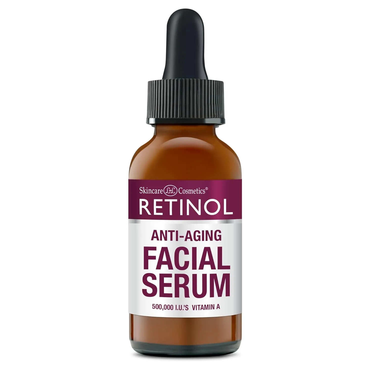 Retinol Anti-Wrinkle Facial Serum – Vitamin A Concentrate Improves Skin’s Elasticity & Tone and Minimizes Appearance of Fine Lines & Wrinkles – Look Younger With The Age-Defying Power Of Retinol 1 Fl Oz (Pack of 1)