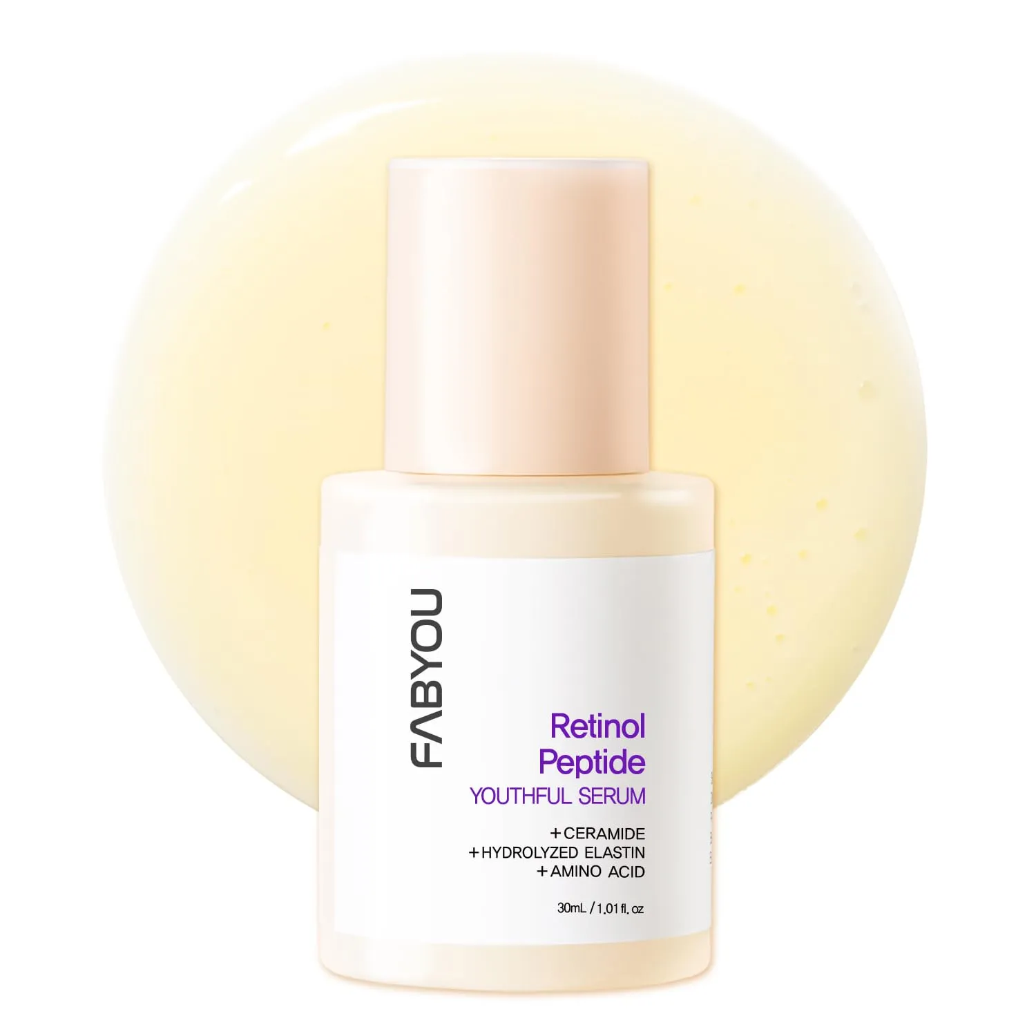 Retinol Peptide Serum 1.01 Oz – Anti-Aging, Hydrating & Firming for Wrinkles & Dark Spots, Gentle Retinol Serum for Face, Day & Night Korean Skincare