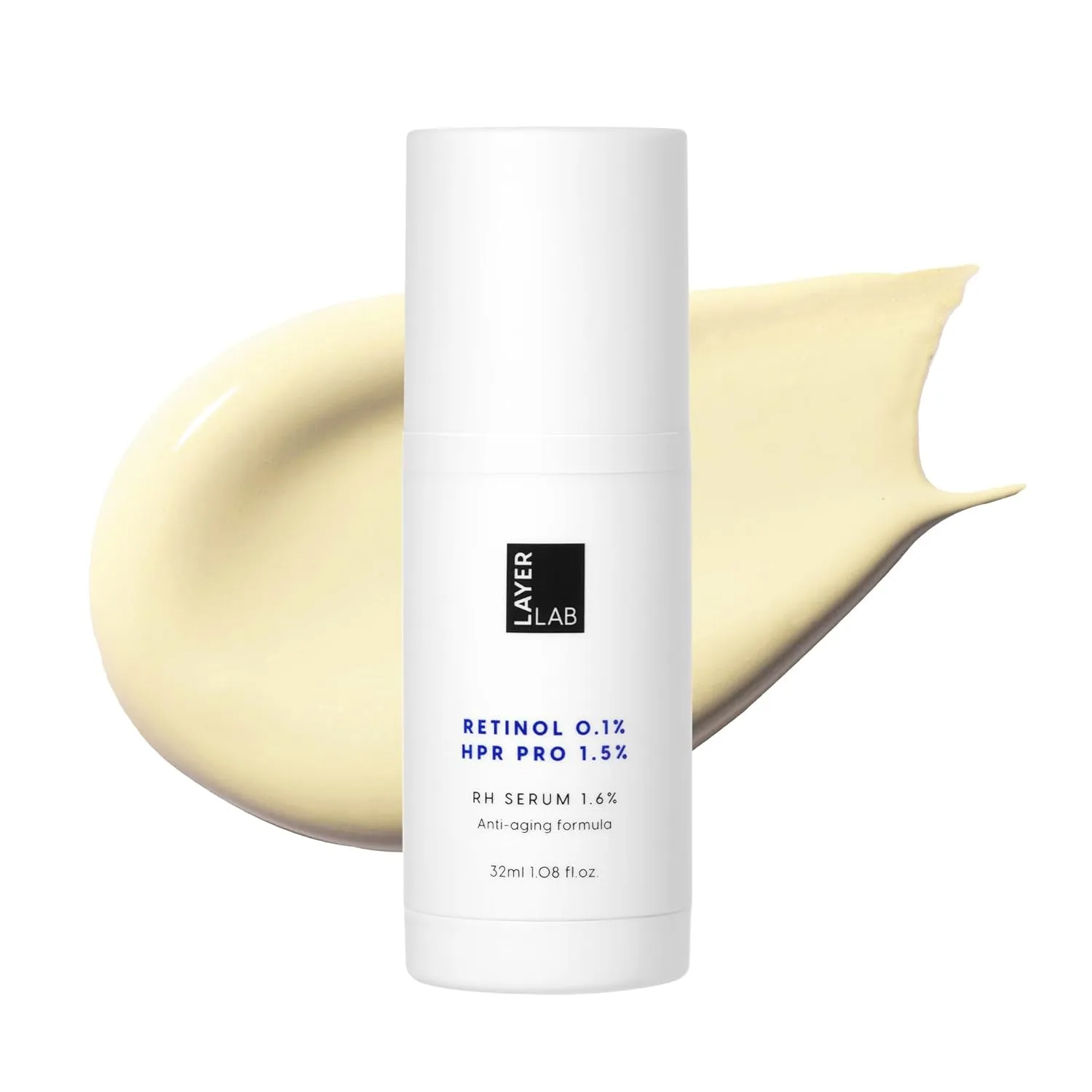 Retinol Serum 1.6% with Triple Retinoids and Airless Bottle for Lasting Results - 1.08 fl oz