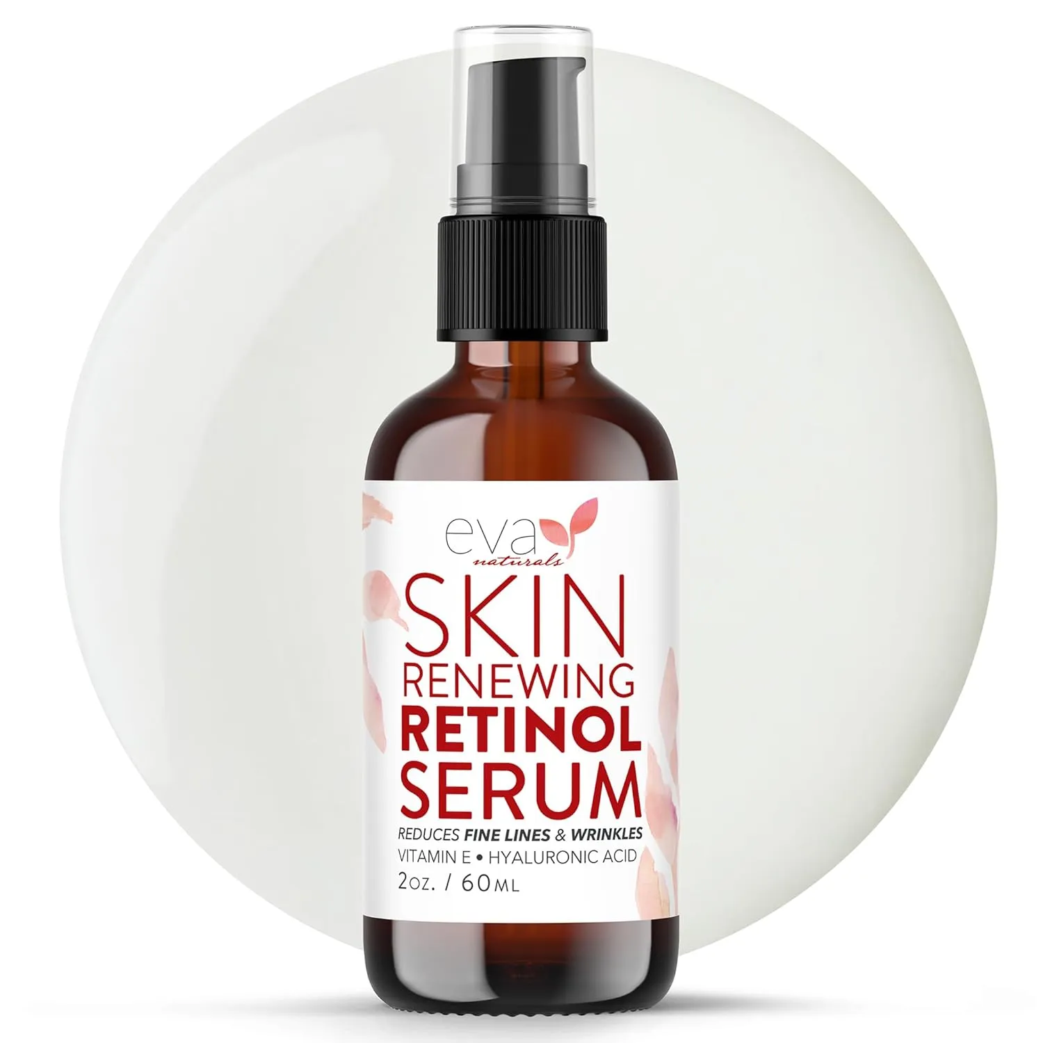 Retinol Serum for Face with Hyaluronic Acid & Vitamin E - For Anti-Aging, Fine Lines, Wrinkles, Resurfacing, Acne Marks and Scars, Skin Brightening, Dark Spot Correction Night Serum - 2oz
