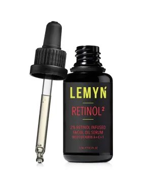 Retinol2 Facial Oil Serum with 2% Advanced Gentle Retinol, Vitamin A E F – Freshly Made Anti-Aging, Hydrating, and Firming Formula | 15ml