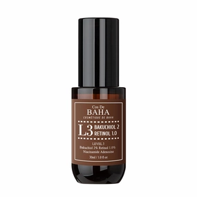 Retinol 1%, Bakuchiol 2% Serum with Retinol for Face, Anti-Aging, Hyperpigmentation and Acne Flare-Ups, 1 Fl Oz (30ml)
