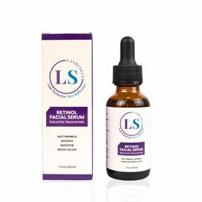 Retinol 2.5% Face Serum with Bakuchiol & Niacinamide | Anti-Aging Retinol Serum for Face | Reduces Wrinkles, Smooths, and Boosts Glow | Hydrating & Nourishing Facial Serum for Radiant Skin