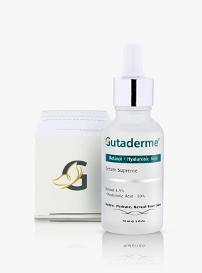 Retinol 4.5%   Hyaluronic Acid 10% - Advanced Anti-Aging Face Serum for Dark Spots, Fine Lines & Wrinkles - Deep Hydration for Radiant, Glowing Skin - 1fl. oz