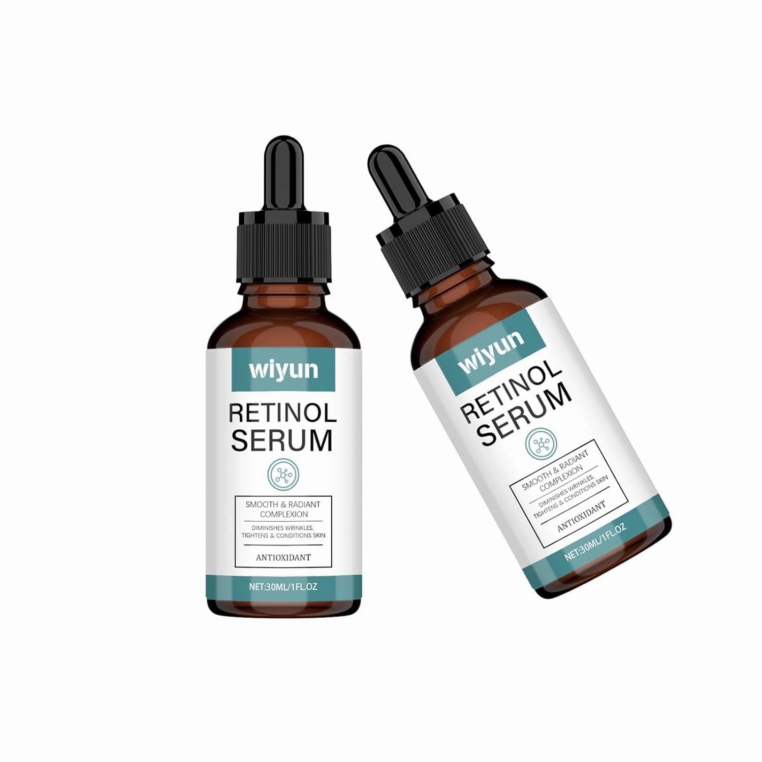 Retinol Anti Aging Serum Firming Skin Reduce Fine Lines Wrinkles Deeply Tightens Skin Restores Smoothness Youthful Glow Anti Wrinkle Serum Enhances Elasticity Reduces Signs of Aging 2PCS