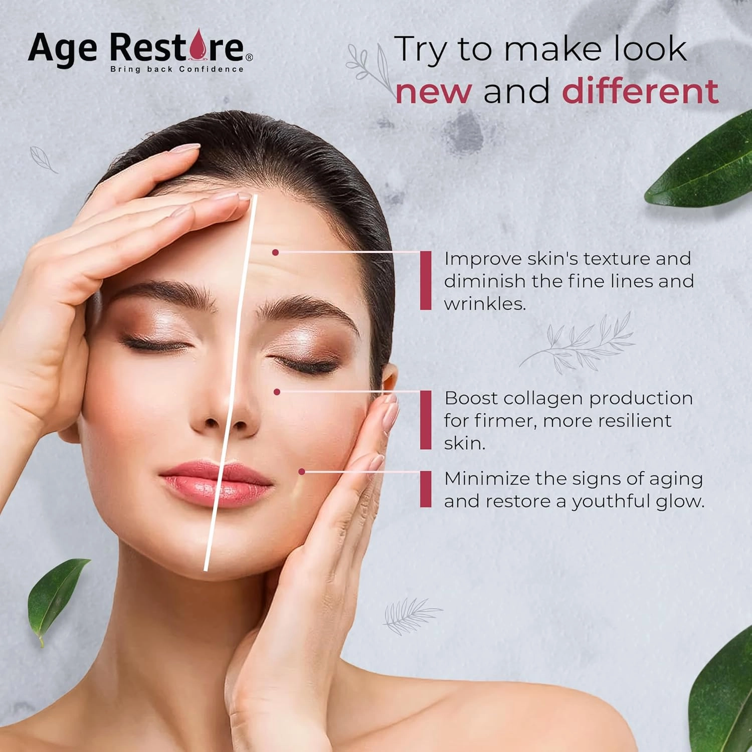 Retinol Face Serum for Face | Anti-Aging   Hyaluronic Acid   Vitamin E | Retinol, Jojoba Oil, Aloe Vera | Skin Care Improve Dark Age Spots, Fine Lines, Anti-Wrinkles Facial Serum - 1 Oz