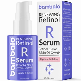 Retinol Face Serum With Witch Hazel, Jojoba Oil, Aloe Vera, Propolis, Vitamin E & Botanical Extracts - Smooth Texture & Hydrate Skin - 1 FL OZ / 30ML