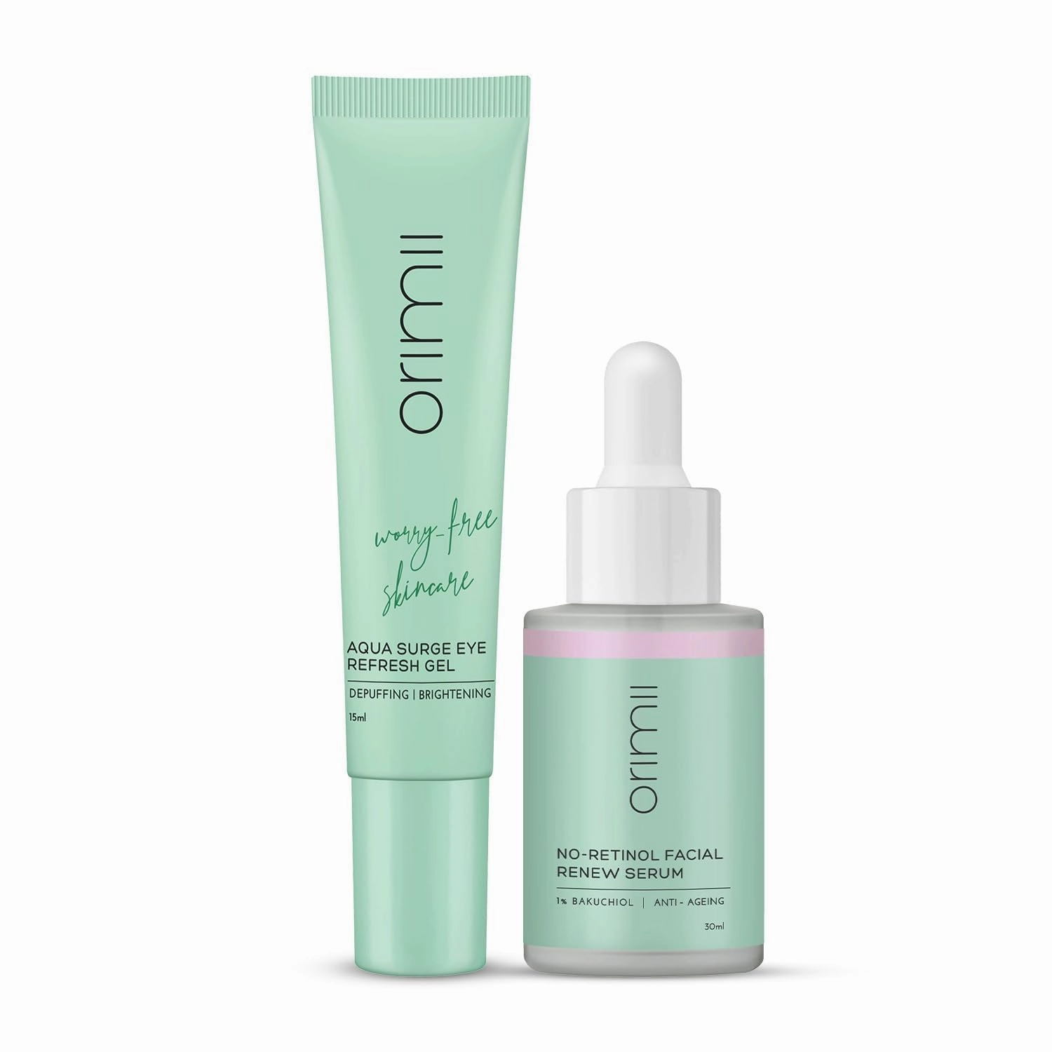 Retinol-Free Youth Restore Regime with Serum & Eye Cream | With Bakuchiol & Vitamin C Powered Combo | Safe For Pregnant & Breastfeeding Women