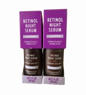 Retinol Night Serum - two pack, 1 Fl Oz (Pack of 2)