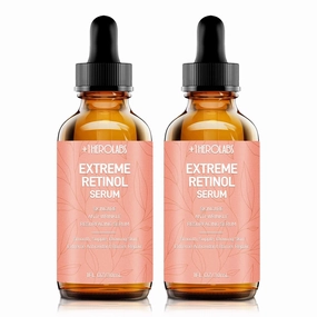 Retinol Serum for Face 2.5%, B5 Herbal Resurfacing Retinol with Vitamin C, Vitamin E, Hyaluronic Acid, Anti-Aging, Wrinkle Smoothing, Dark Spot Corrector, Brighten Dullness 2 Packs