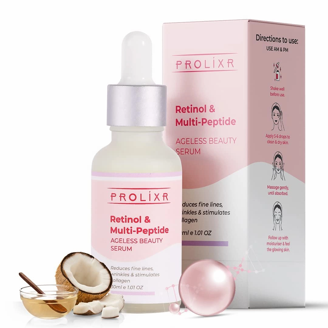 Retinol Serum for Face | Multi Peptide Retinol Serum Skin | Acne Control | Collagen Boosting | Hydrating | Overnight Repair Serum | Face serum for Men & Women- 30ml