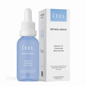 Retinol Serum for Face | Resurfacing Retinol Serum | Firming, Anti aging, Brightening | Smoothing Fine Lines and Wrinkles | Retinol 1%, Ceramides and Niacinamide|1 fl.oz(30 ML)