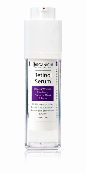 Retinol Serum for Face Pores, Reduces Post Acne Marks, Wrinkles, Fine Lines, for Anti-Aging with 1% Microencapsulated Retinol & Niacinamide to Restore Skin Smoothness & Glow 1 Fl Oz