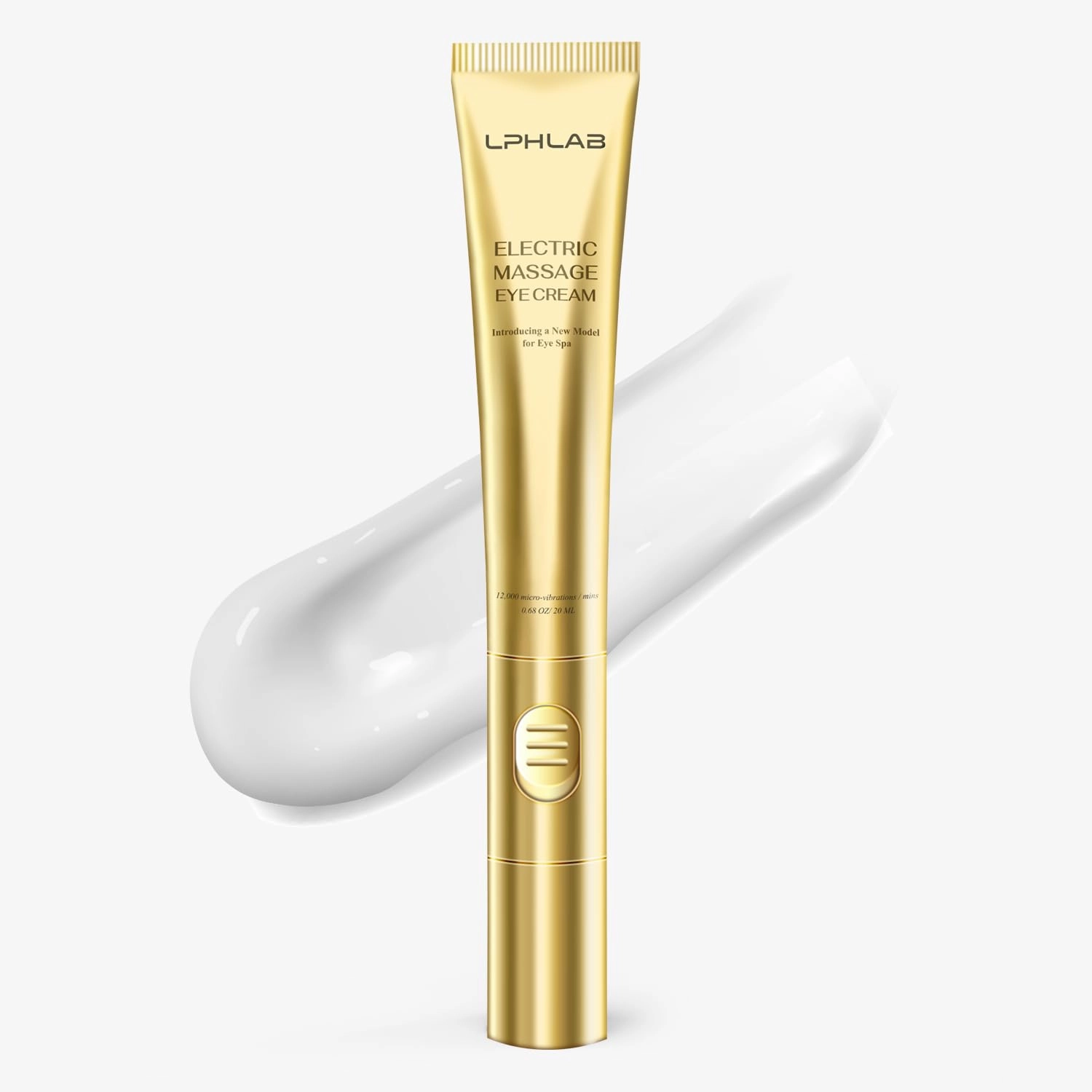 Retinol Under Eye Cream for Puffiness: Wrinkles Dark Circles Treatment with Massage Head - Anti Aging Serum with Retinol Hyaluronic Acid