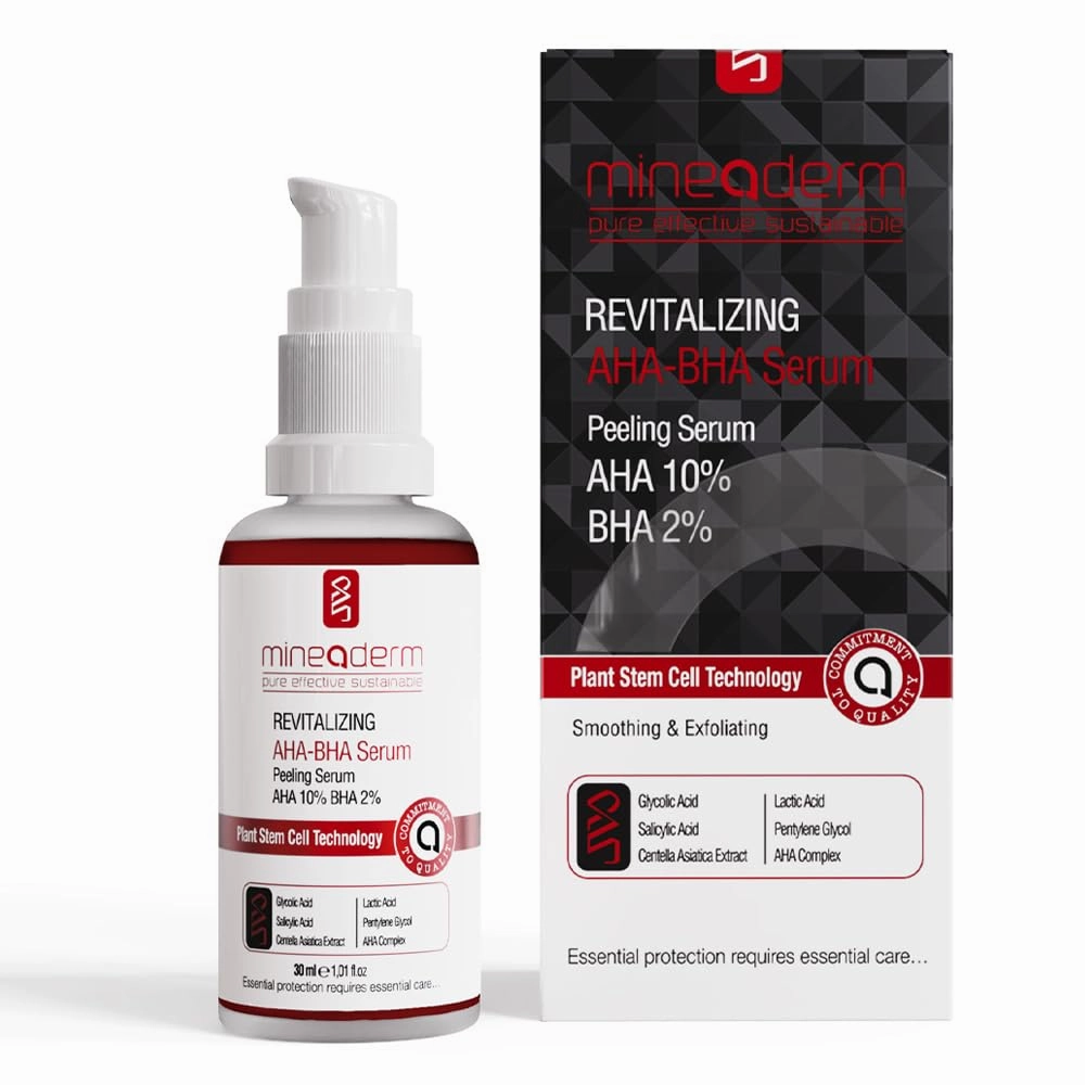 Revitalizing AHA BHA Face Serum | Exfoliating & Pore Minimizing Facial Serum for Smooth, Even Skin Tone, Hydrating and Oil Balancing Serum for Face | Anti-Aging & Anti-Acne Serum 1 oz