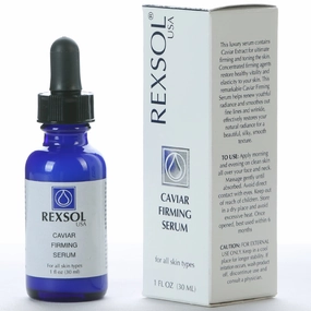 REXSOL Caviar Firming Serum | With Aloe Vera, Caviar Extract & Ginseng Root Extract | Helps renew youthful radiance and smooths out fine lines and wrinkle | For all skin types. (30 ml / 1 fl oz)
