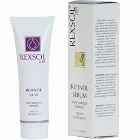 REXSOL Retinol Serum Anti wrinkle Firming | Best antioxidant serum for face | Pure Vitamin C for face, Pure Retinol Vitamin Serum | Utmost Anti Wrinkle Serum for Deep Wrinkle Treatment (2 FL OZ)