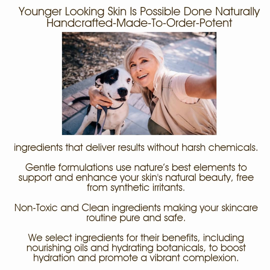 Rise and Shine Day Face Serum All Natural Anti-Aging serum designed for mature skin with Hyaluronic Acid 1oz