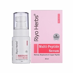 Riya Herbs Multi Peptide Serum for Face 30ml | With Collagen Boosting & Hydrating | Overnight Repair Serum for All Skin Types