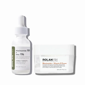 ROLANYIN Niacinamide 10%   Zinc 1% Serum and Niacinamide   Vitamin C Cream
