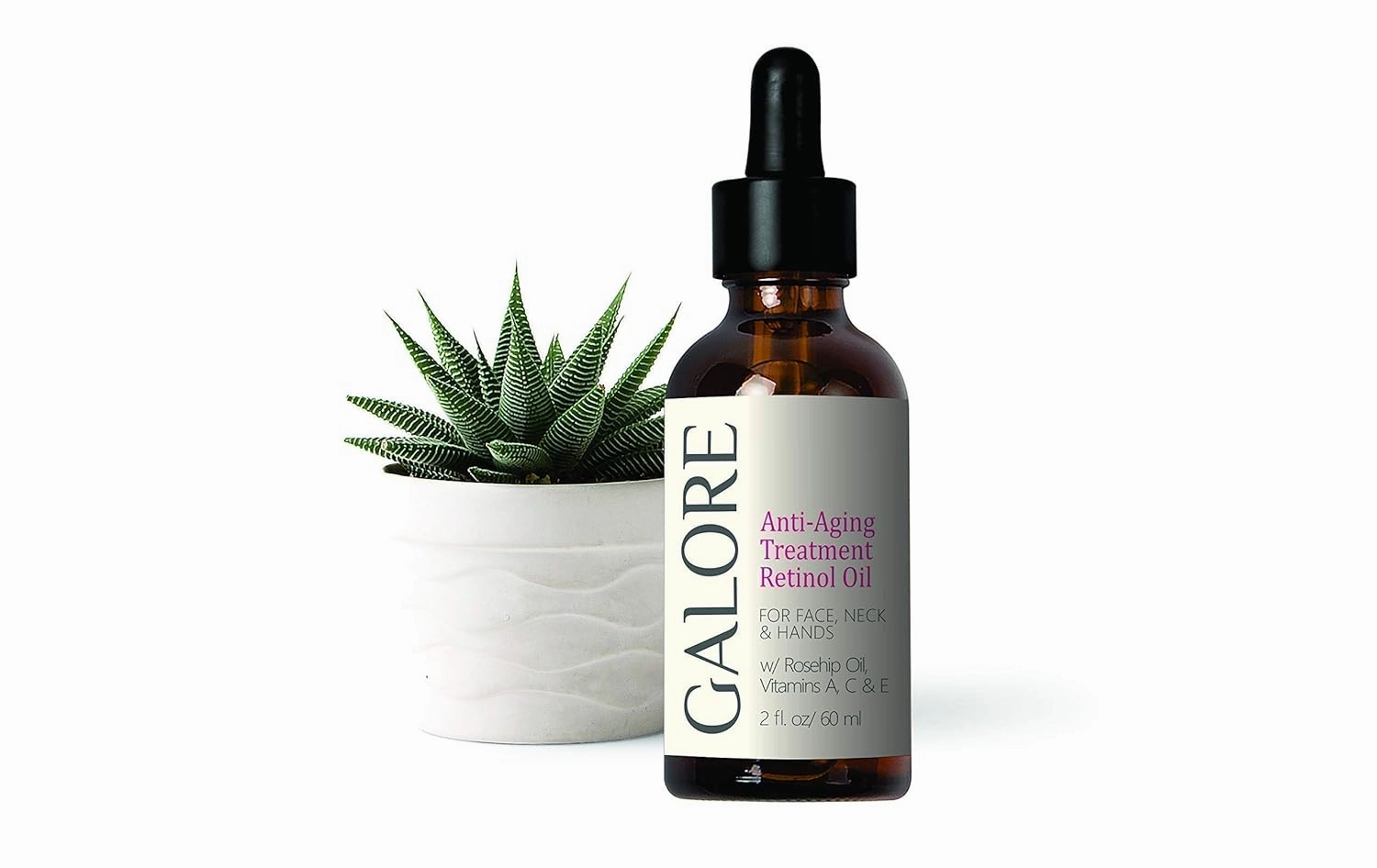 Rosehip Anti-Aging Face Oil Treatment - Anti-Wrinkle Serum, Natural Anti-Aging Oil rich in Vitamins E, A & C & Essential oils - Pure Rose Oil for Wrinkles, Age spots & Fine Lines - GALORE Naturals