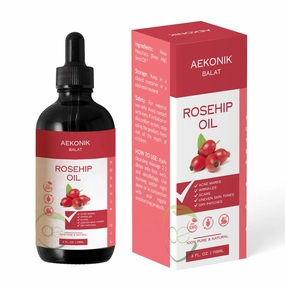 Rosehip Oil for Acne & Wrinkle Reduction - Natural Anti Aging Serum with Organic Essential Oil - Face Moisturizer Skin Care Oil - Effective & Versatile Beauty Serum | 4fl oz (118 ml)