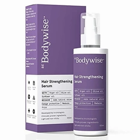 ROSEVILLA Be Bodywise Hair Strengthening Serum Reduces Frizz Adds Natural Shine Nourishes & Strengthens, 100ml