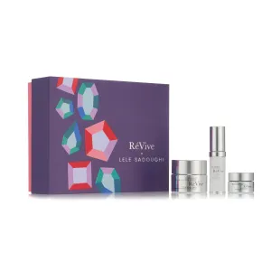 RéVive X Lele Sadoughi Intensité Gift Set - Full Size Skin Care Set Includes Firming Nighttime Face Moisturizer, Firming Eye Cream & Anti Aging Eye Serum (3 Count)
