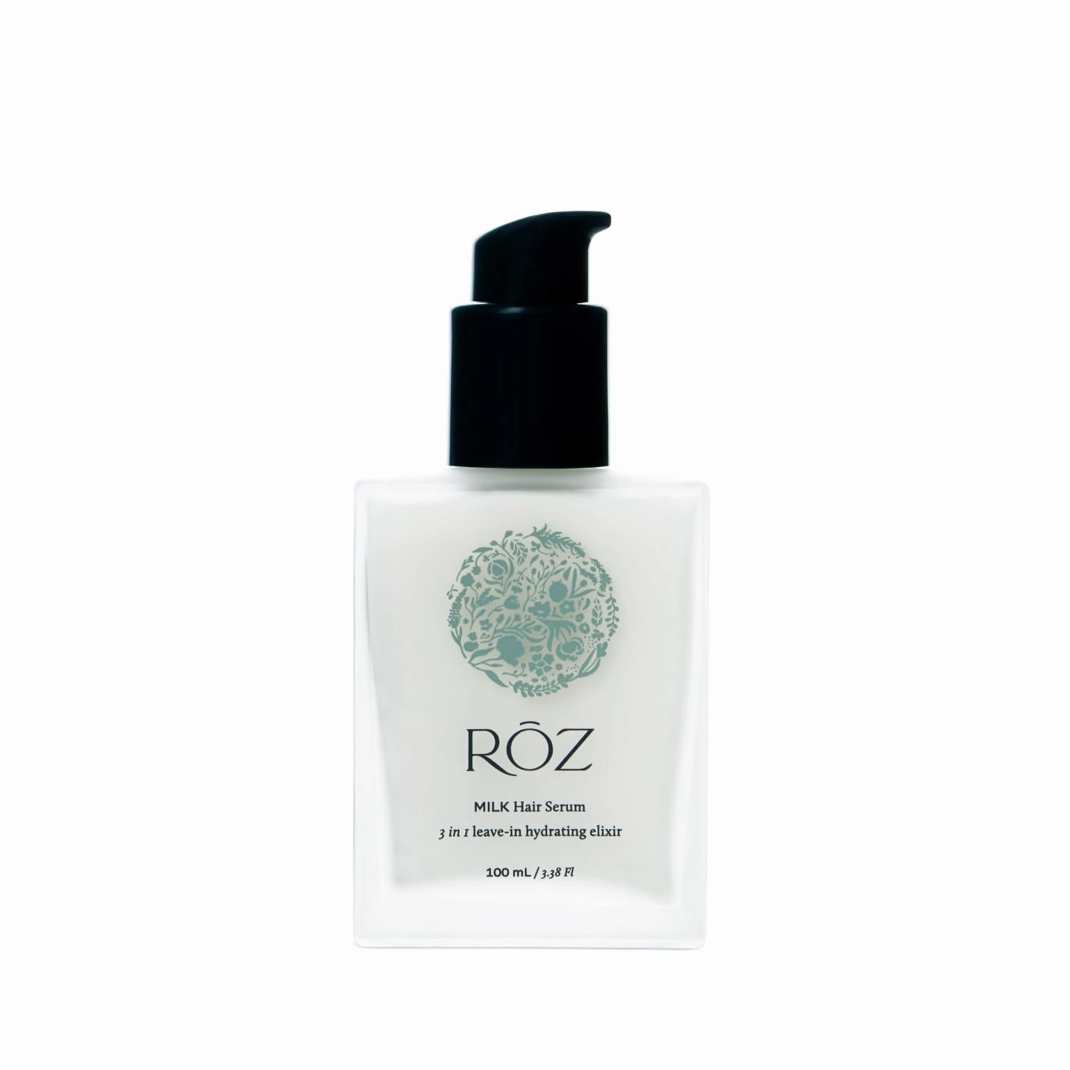 RŌZ Milk Hair Serum - Versatile 3-in-1 Leave-In for All Hair Types, Hydrates & Smooths, Frizz-Free Styling, Rich in Natural BotaniComplex™, Silicone-Free & Vegan. 3.4 fl. oz. / 100 ml