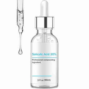 Salicylic Acid 20% Solution, Pure & Simple Serum for All Skin Type, 3 fl oz Glass Dropper (90ml)