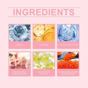 Salmon Pdrn Pink One Day Serum,Pdrn Pink Collagen Capsule Cream,Salmon Dna Repair Essence Ultra-Hydrating Vials,Moisturizer Firming Serum,Deep Hydration,Boosts Skinelasticity (2, Scented)