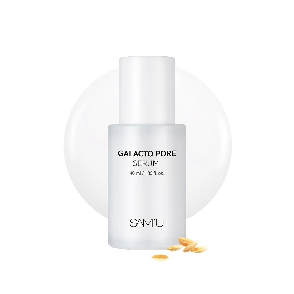 SAM'U Galacto Pore Serum – Pore Tightening Facial Serum with Galactomyces For Glass Skin – Korean Skin Care, Tightening & Hydrating with AHA, PHA, BHA, Suitable for Acne-Prone Skin – 1.4 Fl. Oz