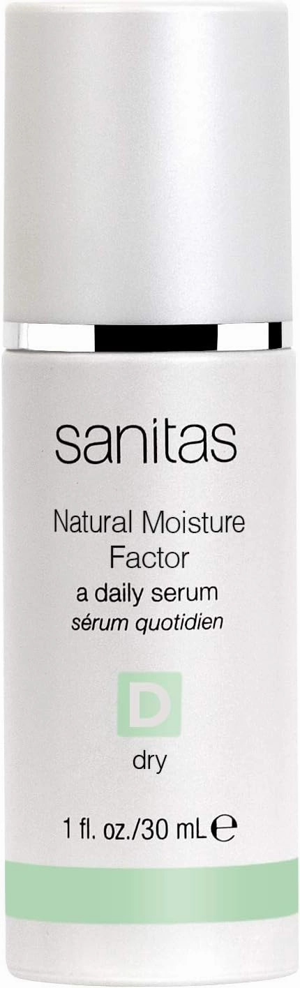 Sanitas Skincare Natural Moisture Factor, Moisture Rich Concentrate, CoQ10, Vitamin F, Vitamin E, Serum for Dry Skin, 1 Ounce