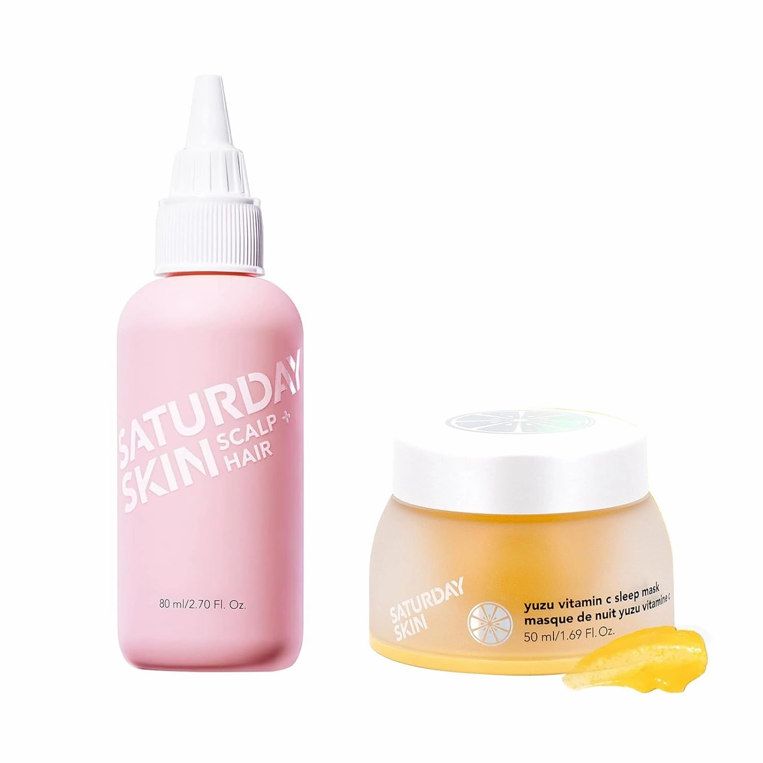 Saturday Skin Scalp   Hair Strengthening Peptide Treatment Overnight Serum Awakened and Yuzu Vitamin C Sleep Overnight Face Mask Skin Care
