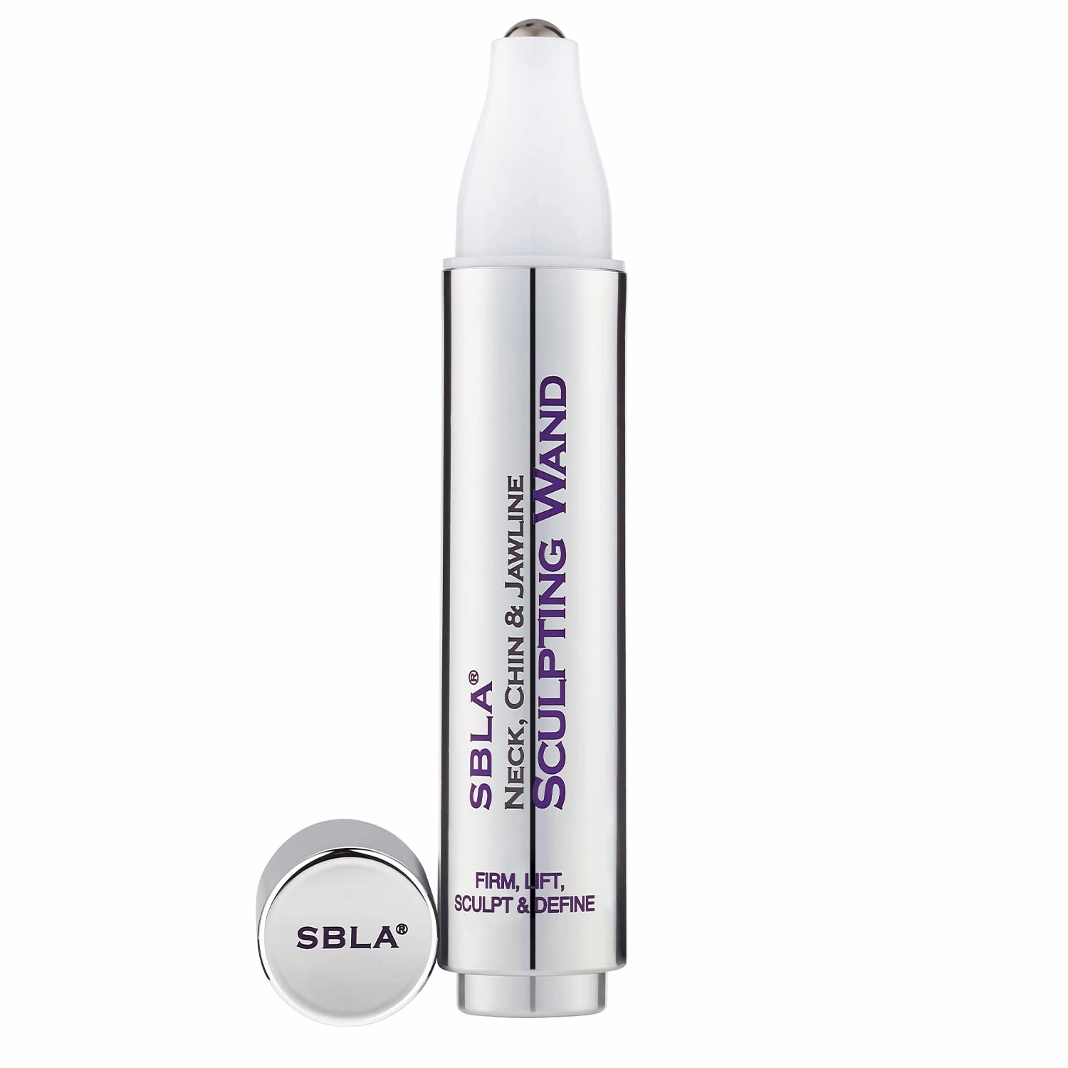 SBLA Beauty - Neck, Chin & Jawline Sculpting Wand 0.7 Fl Oz / 20mL - Lifts & Firms the Neck, Chin, Jawline & Decollete - Reduces Lines & Wrinkles - Smooths, Tightens Sagging Skin - Evens Out Skin Tone