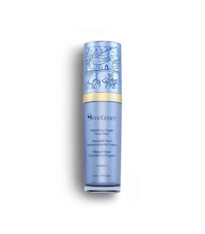 SeneGence Detoxifying Oxygen Facial Mask, 1.66 Fl Oz, Gel-to-Foam Revitalizing Treatment for Exfoliation, Deep Purification, and Radiant Luminosity, Clinically Proven Hydration for Up to 72 Hours