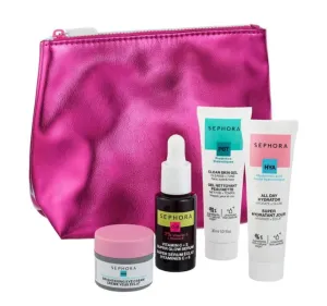 Sephora Favorites Moving Lights Mini Mania 4 Piece Skincare Essentials - Glow Serum - Eye Cream - Gel Cleanser and Hydrator