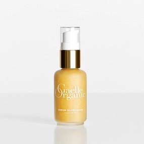 Serum Superieure - Ecocert Certified Organic Anti Aging Serum for Brightening with Narcissus Bulb, Licorice Root, Gingko Biloba - Reduce Fine Lines, Wrinkles, Hydrates, Tones - 1oz.