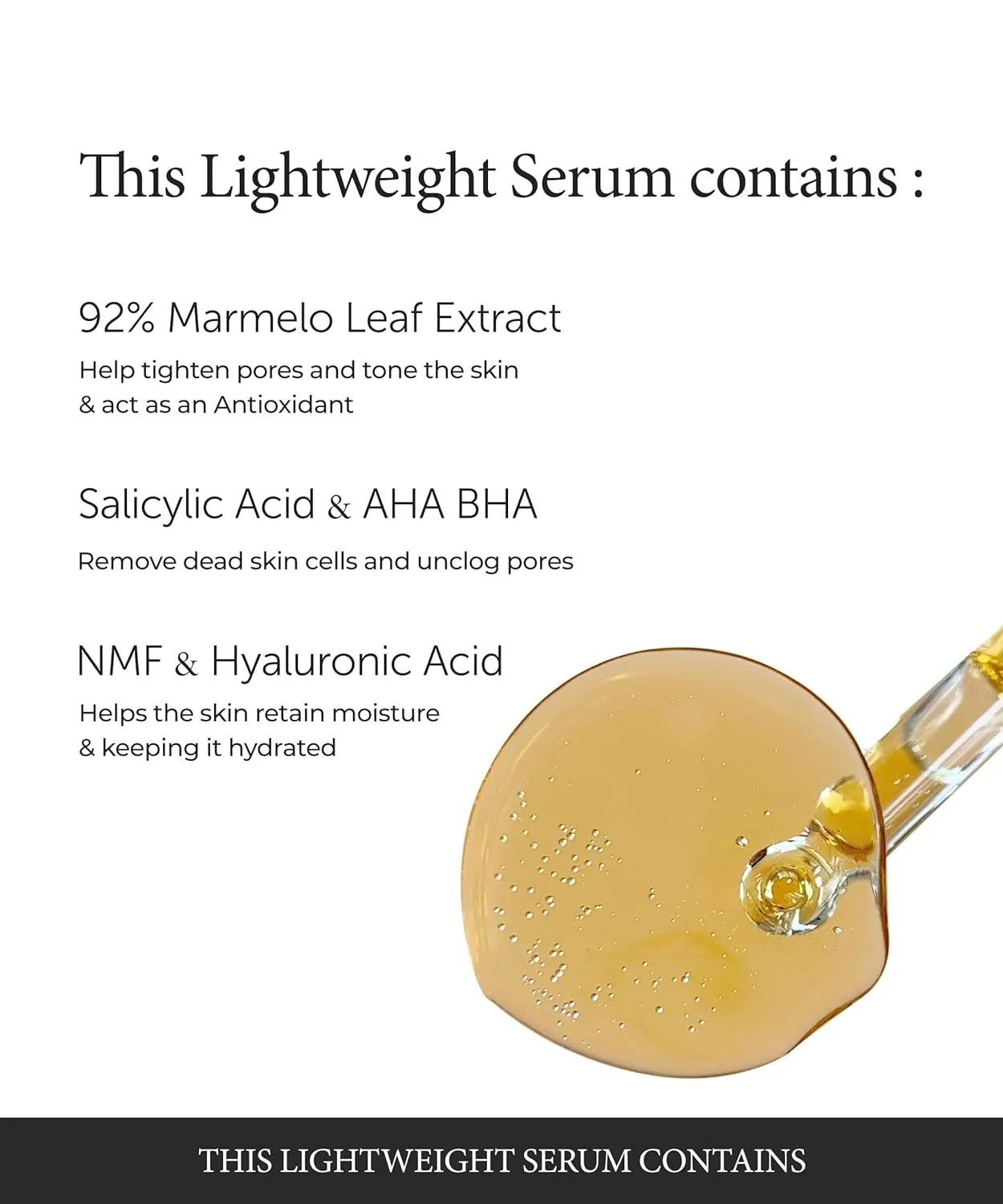 SERUMKIND Pore tightening and Refining Serum Korean Face Skincare - Natural Salicylic acid - Yellowmello Extract 92% -1 fl.oz.