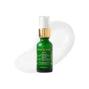 SHAZ & KIKS Moringa Anti-Breakage Peptide Serum for Dry, Frizzy Hair | Controls Frizz and Rebuilds Damaged Strands | Blend of Clinically Active Peptides and Ayurvedic Oils, 1 Fl Oz