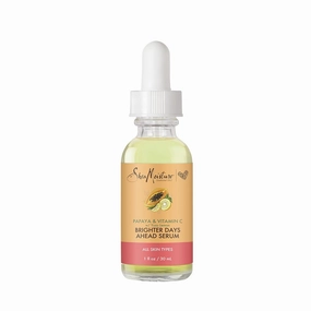 SheaMoisture Papaya & Vitamin C Night Cream 2 oz & Serum 1 oz Skin Care Set for Dull Uneven Skin
