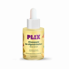 Sheltr 2% Alpha Arbutin Pineapple De-Pigmentation Dewy Face Serum for Pigmentation & Dark Spots Removal for Unisex with 10% Niacinamide, 5% PHA for All Skin, 30ml (Pack of 1)