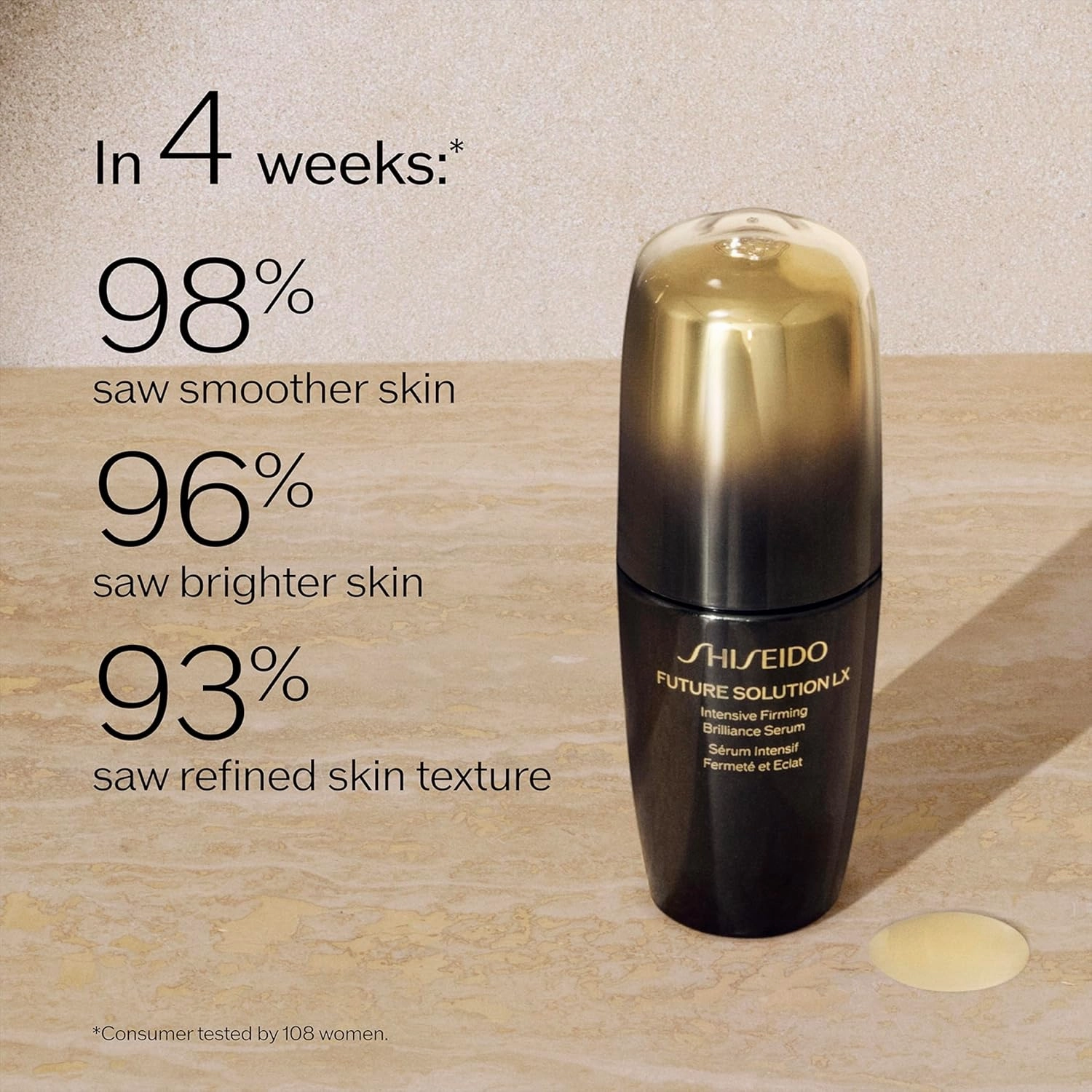 Shiseido Future Solution LX Intensive Firming Brilliance Serum - Hydrates, Plumps & Firms Skin - Non-Comedogenic - All Skin Types