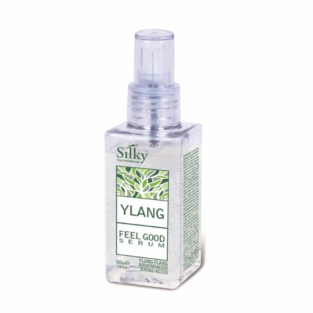 Silky Ylang Feel Good Serum with Amino Acids Blends and Exotic Flowers for Hair Care (100ml)- Nourishing Avocado Oil for Moisture & Silkiness - Hair Conditioning Serum