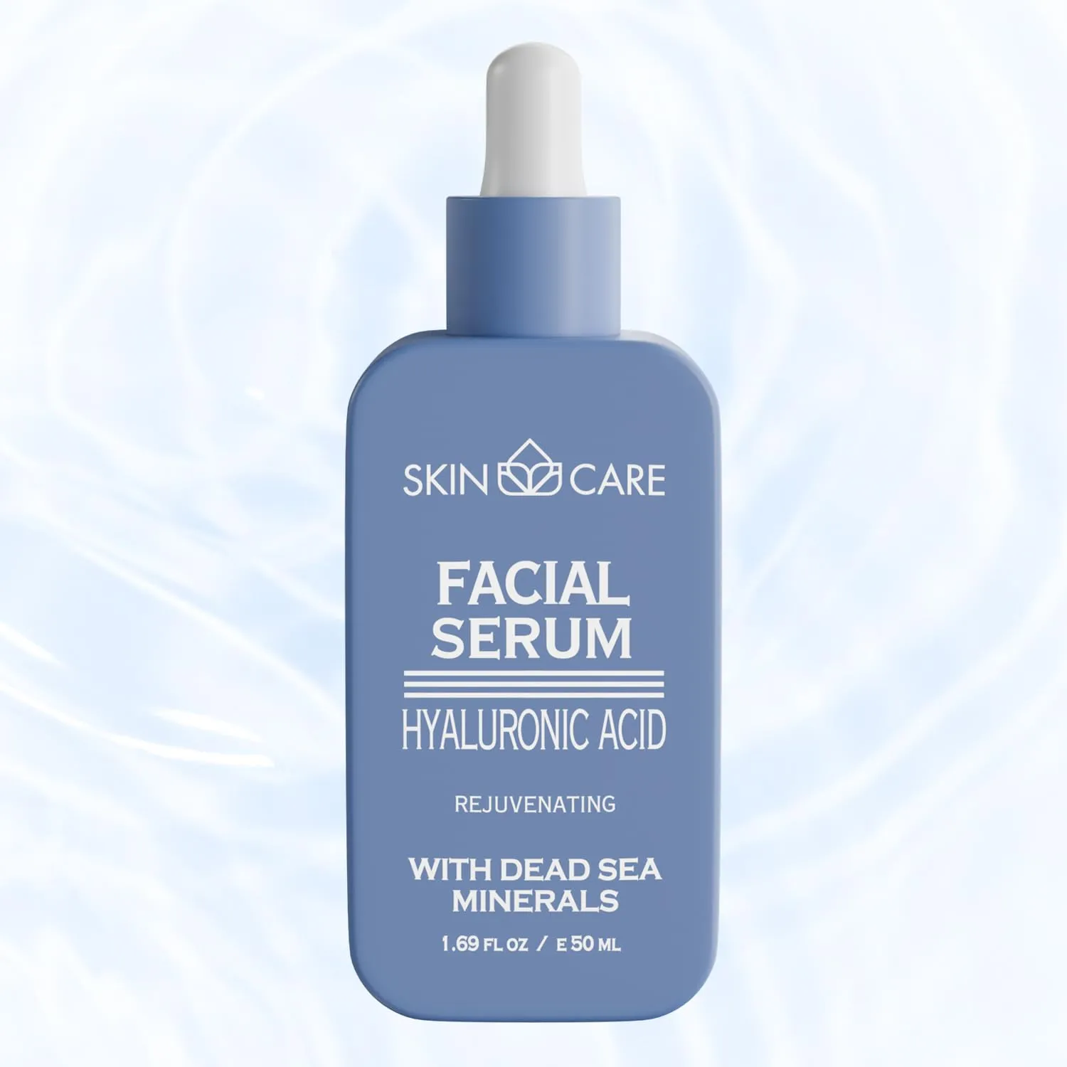 Skin Care Hyaluronic Acid Serum - Rejuvenates Moisturizes Nourishes and Soothes Face - Enriched with Dead Sea Minerals for All Skin Types - Hydrating Facial Care Treatment 1.69 fl.oz