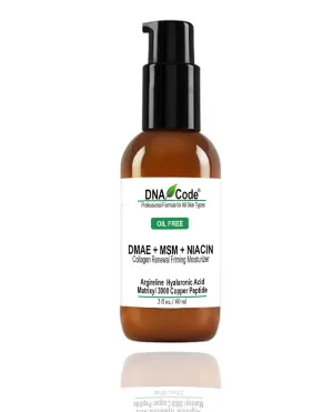 Skin Care OIL FREE-DMAE MSM NIACIN Firming Moisturizer, 100% Pure Hyaluronic Acid  Matrixyl 3000